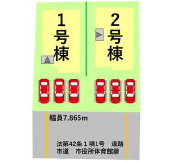 仲介手数料不要　よかタウンBloom・For:Ｍ菊池市隈府３期【隈府小・菊池南中】の区画図