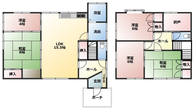 高崎市根小屋町　中古150の間取り