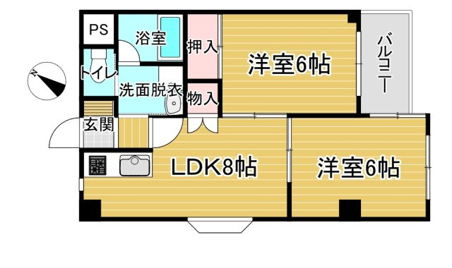 ラフェスタ小山の間取り