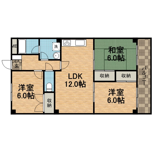 プランドールの間取り|間取り図です