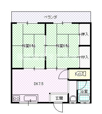 コーポグリーンの間取り