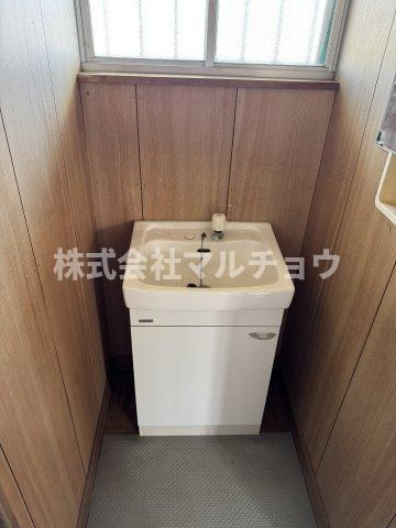 コーポグリーンの洗面所|コンパクトで使いやすい洗面所