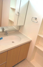 クロスレジデンス大阪新町の洗面所