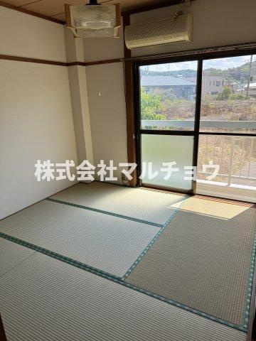 コーポグリーン２の和室|明るい和室です