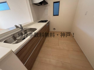 【キッチン】 | 神戸市垂水区福田3丁目　新築戸建　仲介手数料無料！ | お料理しやすいキッチンです