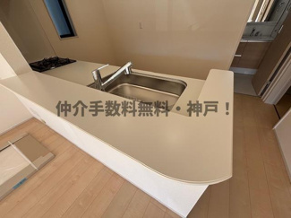 【キッチン】 | 神戸市垂水区福田3丁目　新築戸建　仲介手数料無料！ | キッチンです