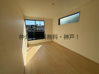 【洋室】 | 神戸市垂水区福田3丁目　新築戸建　仲介手数料無料！ | きれいな洋室です