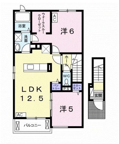 ノーブル　グラス　Ⅱの間取り