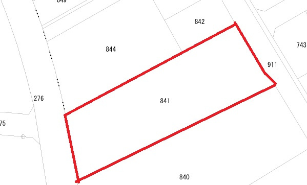 豊橋市若松町 売地の土地図