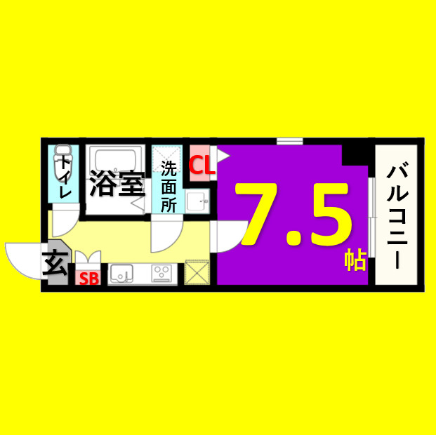 Alii　I　名古屋市賃貸　仲介手数料無料の間取り