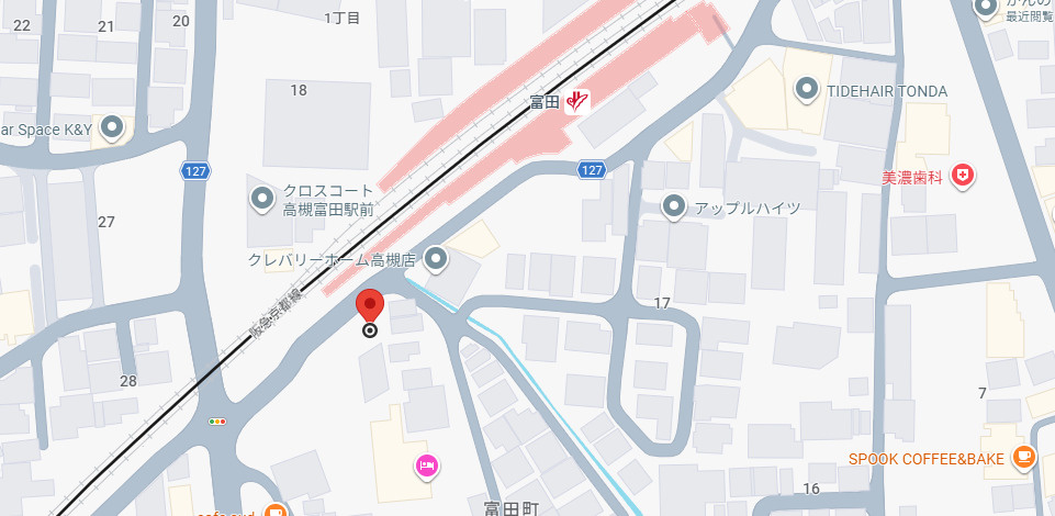 アンフィニィ富田の地図