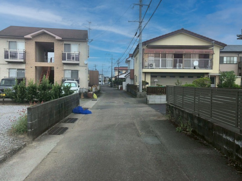 花ヶ島町南赤江町　2区画の前面道路含む現地写真