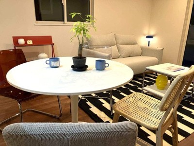 【居間・リビング】 | 高崎市福島町戸建賃貸住宅エステートハウス | 実際にインテリアを配置すること暮らしのイメージが沸いてきますね♪