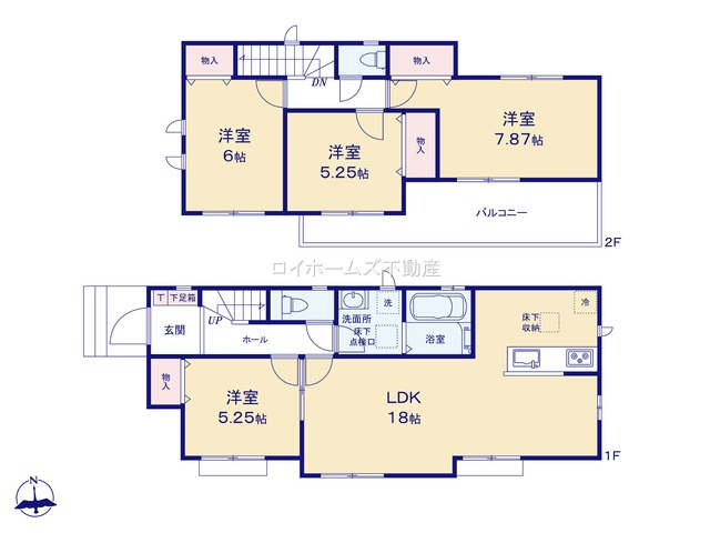 【間取り】 | 名古屋市港区東蟹田305『仲介料無料』新築戸建て | A号棟