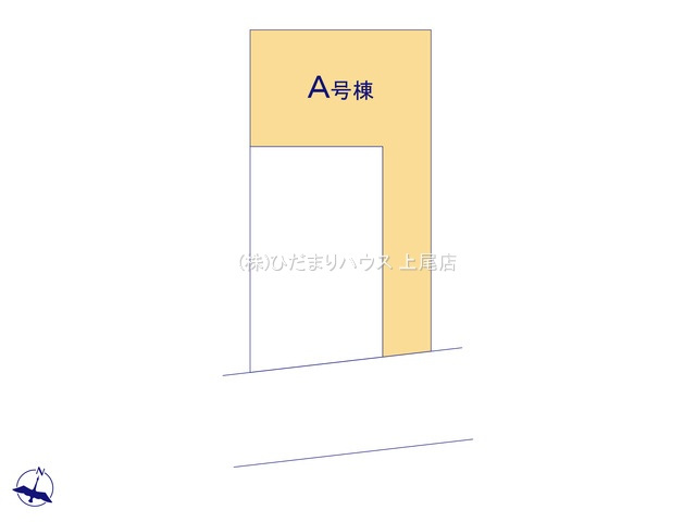 北区別所町　新築戸建　ハートフルAの区画図