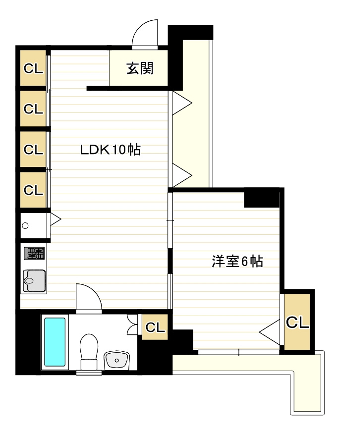 アーバンフラッツ湊町の間取り