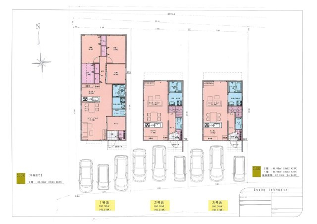 豊見城市上田土地　３号地の区画図