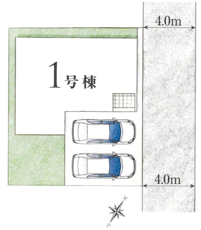 【仲介手数料無料】所沢市青葉台全１棟　所沢市の新築住宅なら西武ハウジングの区画図