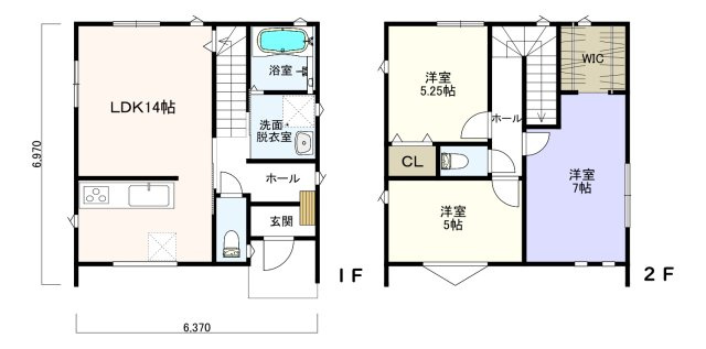 高崎市福島町の一戸建ての間取り|使い勝手の良い３LDK