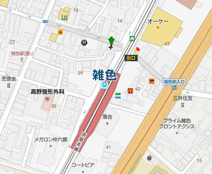 大田区仲六郷２丁目のビルの地図