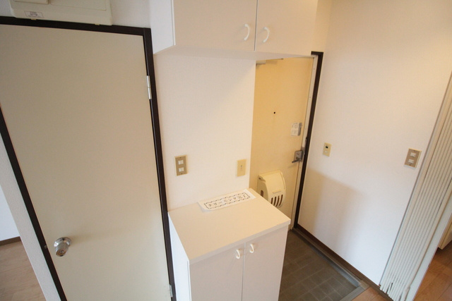 グリーンハイツAの玄関