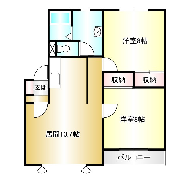 ラッキーストーリッジⅢの間取り