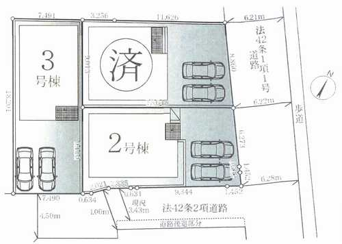藤沢市亀井野7期　新築戸建全3棟　3号棟の区画図
