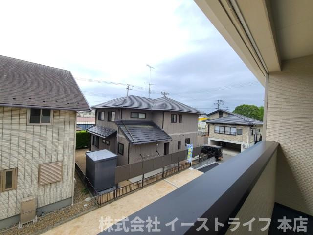 【新築戸建】　いわき市平第19の展望|2号棟写真　インナーバルコニーからの眺望です