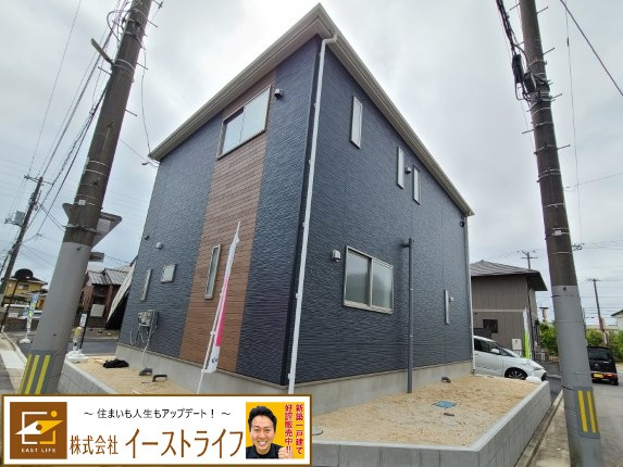 【新築戸建】　いわき市平第19の外観|1号棟北西側外観写真