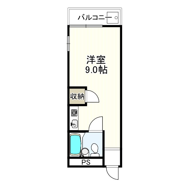 YTSマンション喜志の間取り