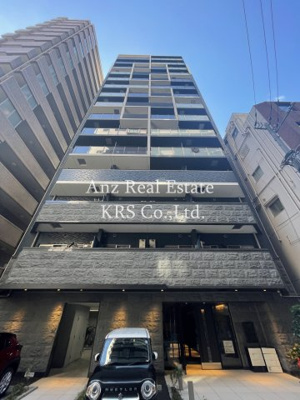 【外観】 | プレサンス阿波座駅前 | 洗練された感性を主張するダークブルーを基調としたフォルム☆