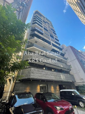 【外観】 | プレサンス阿波座駅前 | 洗練された感性を主張するダークブルーを基調としたフォルム☆