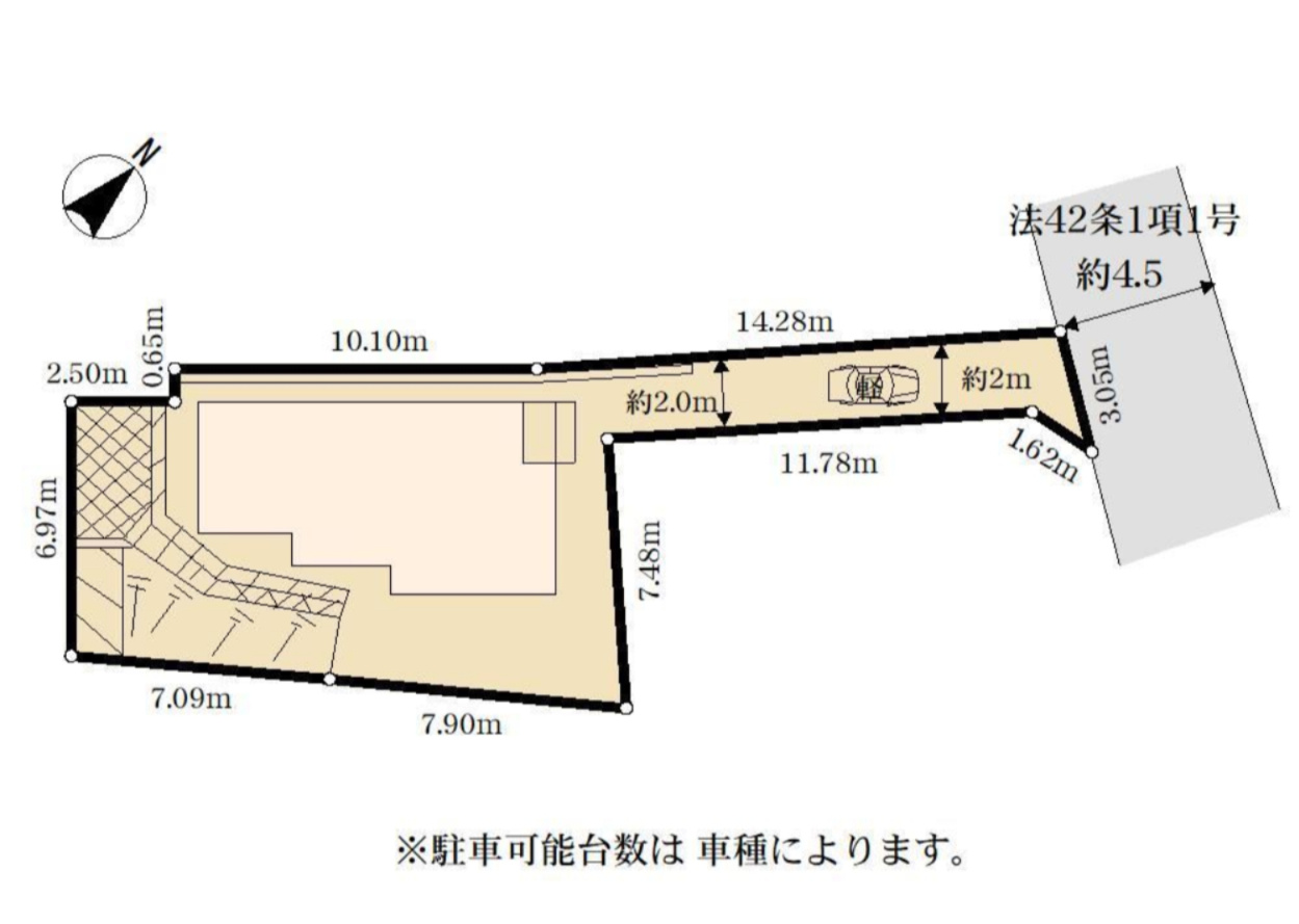 横浜市戸塚区舞岡町 新築戸建て【仲介手数料無料】の区画図