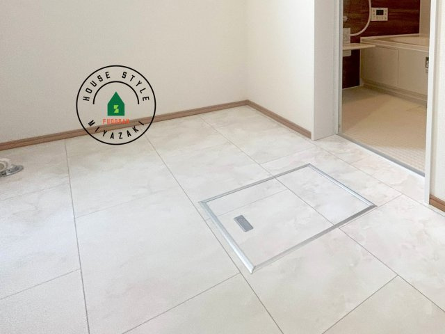 宮崎市清武町加納2011番-2棟（A号棟）のランドリースペース|ランドリースペースとなります。広々して有効的にご使用できます。 