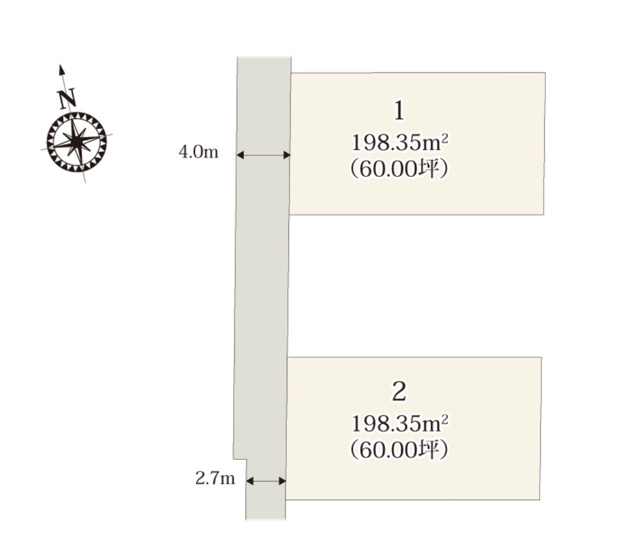 【区画図】 | 深谷市岡第12期　ワイウッドコート　新築戸建　全2棟　2号棟