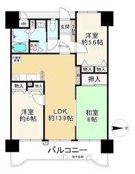 【間取り】 | ふぁみーゆ寝屋川セントラルパークC棟
