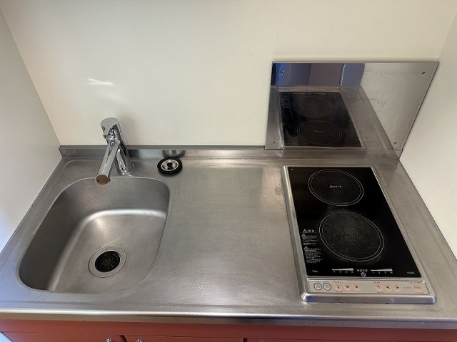 レオパレスプリメロのキッチン|キッチン混合水栓設置済みです
