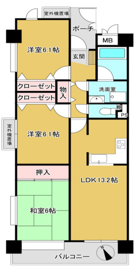 【間取り】 | ファミール岸和田ステージ2