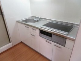 【キッチン】 | CALME阿佐ヶ谷 | IHクッキングヒーター。