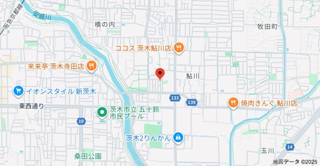 鮎川貸家の地図