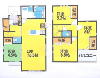 【間取り】 | 広めの4LDK+Sです。