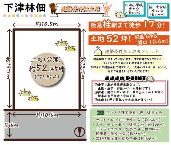 下津林佃の区画図