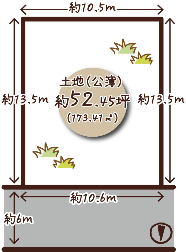 下津林佃の土地図