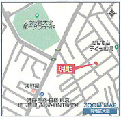 売地　ふじみ野市桜ケ丘1丁目の地図