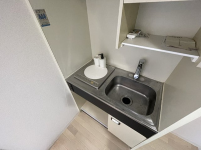 【キッチン】 | ベルメゾンステラ | １口IHクッキングヒーター付きのキッチンです