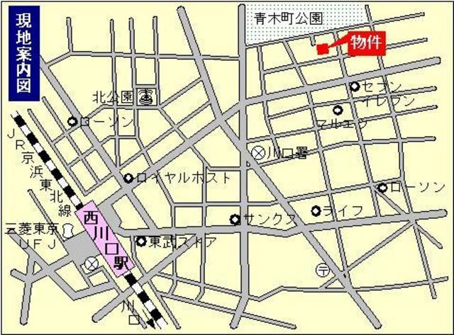 グローリオ西青木の地図|地図