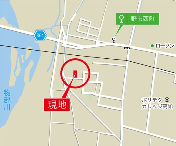 グラファーレ野市町西野5期1棟1　新築戸建住宅の地図