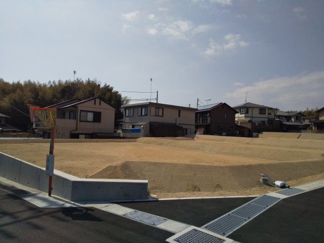 【前面道路含む現地写真】 | フィールズ西岐波（大沢） | １号地前面道路