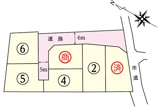 【区画図】 | フィールズ西岐波（大沢）