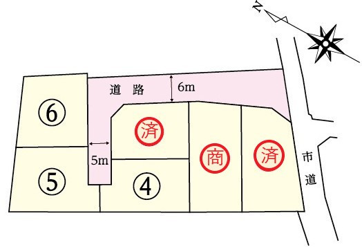 【区画図】 | フィールズ西岐波（大沢）